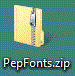 Pep Fonts Folder